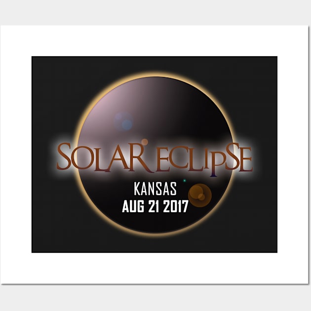 Total Solar Eclipse - Kansas Wall Art by SynapseWorks